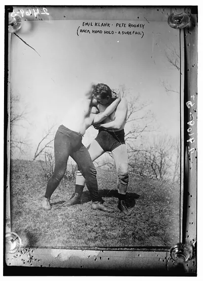 Emil Klank - Peter Rooney (back head hold - a sure fall)