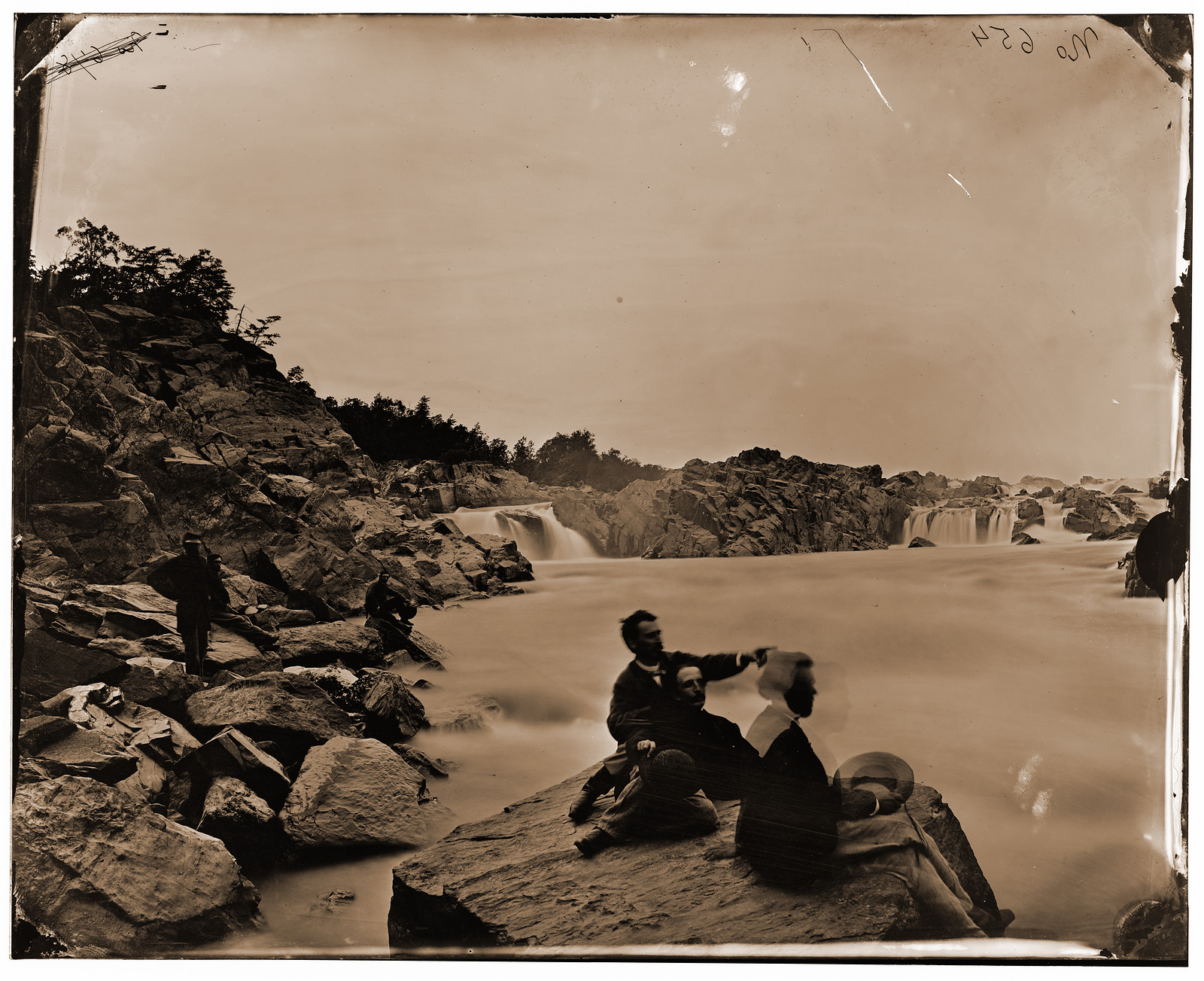 Washington District of Columbia (vicinity). Great Falls Potomac River, 1862 — historic photograph