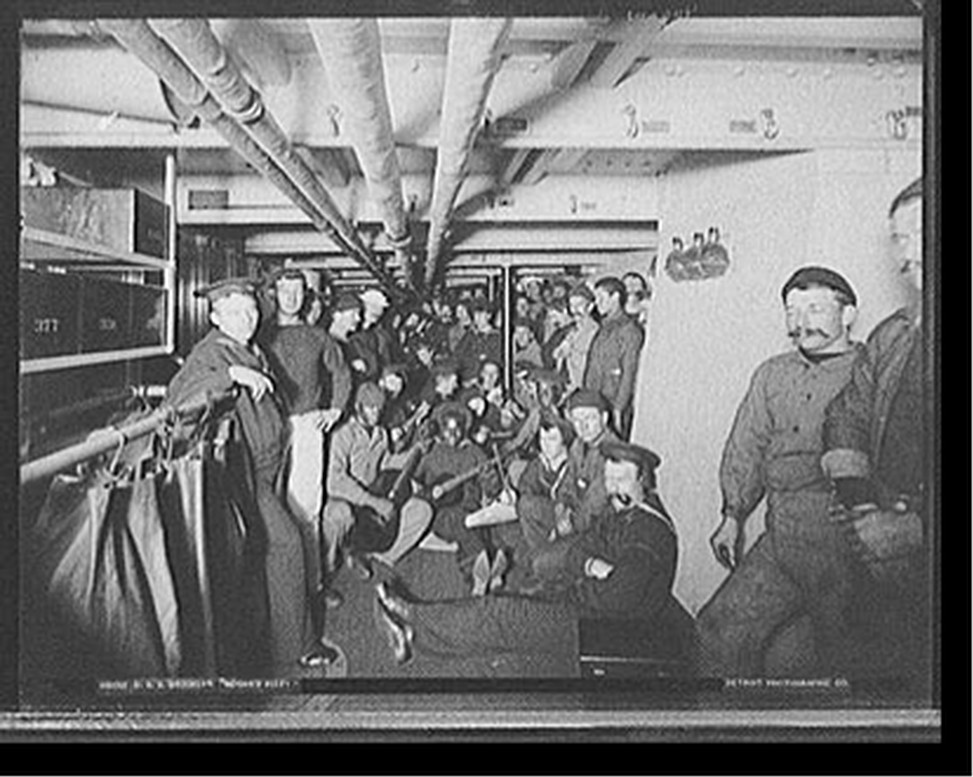 U.S.S. Brooklyn, Hogan's Alley"", [between 1896 and 1901] — historic photograph