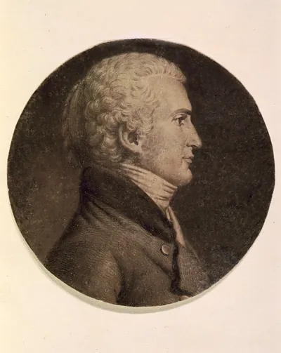 [Meriwether Lewis, head-and-shoulders portrait, facing right]