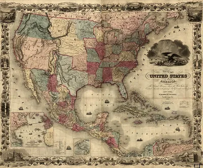 Map of the United States of America