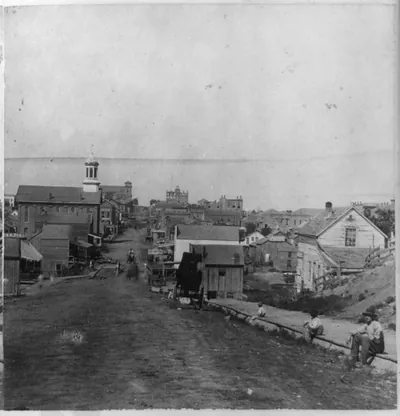 Fifth Street, Leavenworth, Kansas, 809 [309] miles west of St. Louis, Mo.