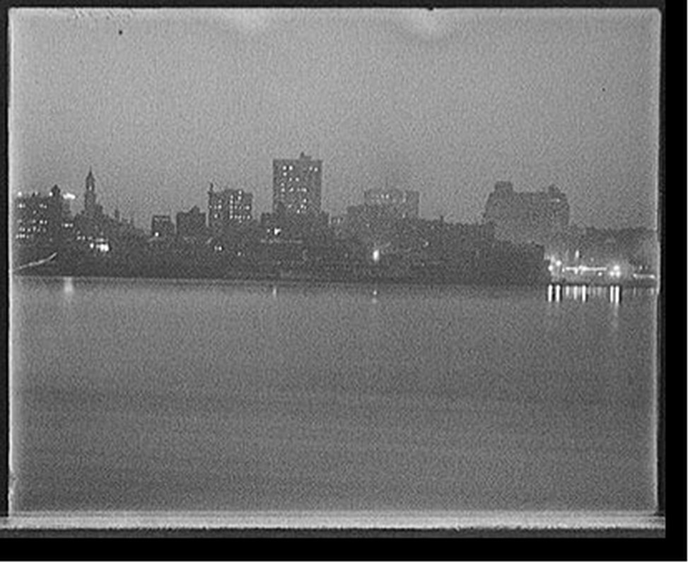 [Detroit skyline at night from Windsor, Detroit, Mich.], [between 1900 and 1915] — historic photograph