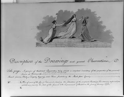 Description of the Drawings: Theatre at Richmond, proposed building