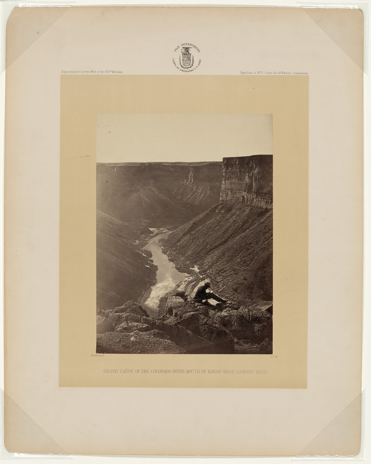 Grand Canon of the Colorado River, Mouth of Kanab Wash Looking West — historic image