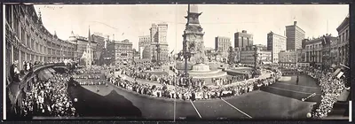 IN Soldiers parade Indianapolis 1918 PHOTO