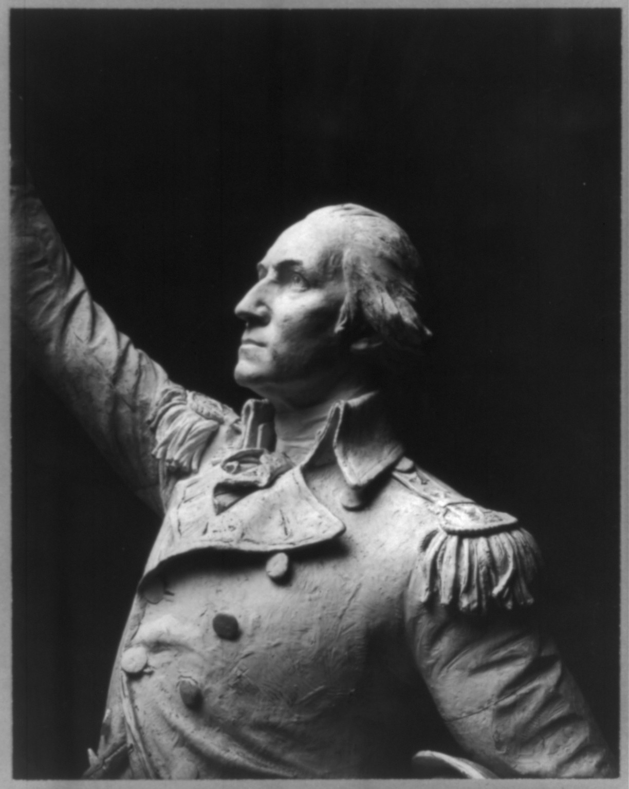 George Washington Sculpture, c. 1841 — historic photograph