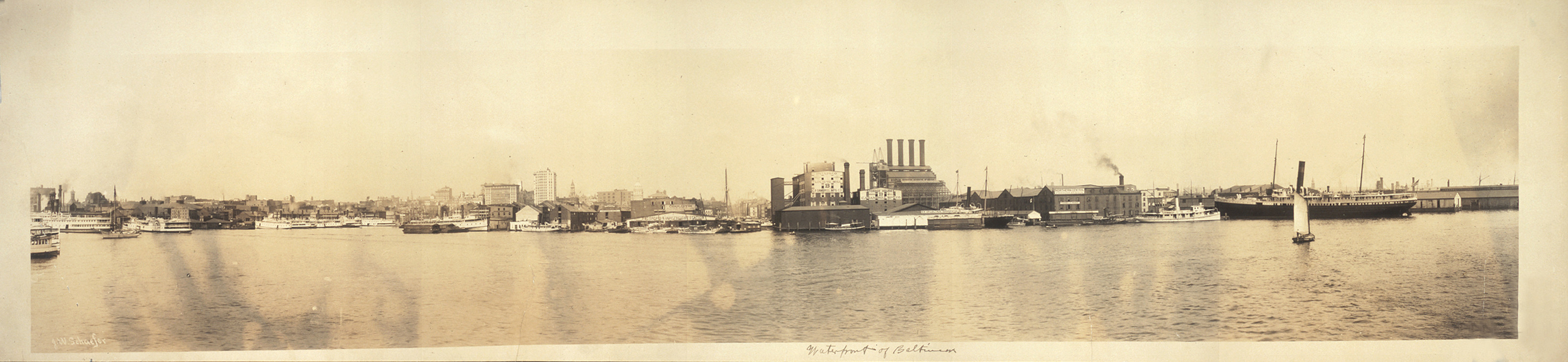 Baltimore Waterfront, Maryland, 1904, 1904 — historic image