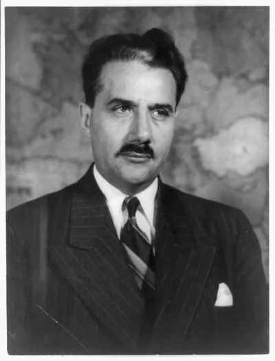 [Jan Papanek, head-and-shoulders portrait, facing right]