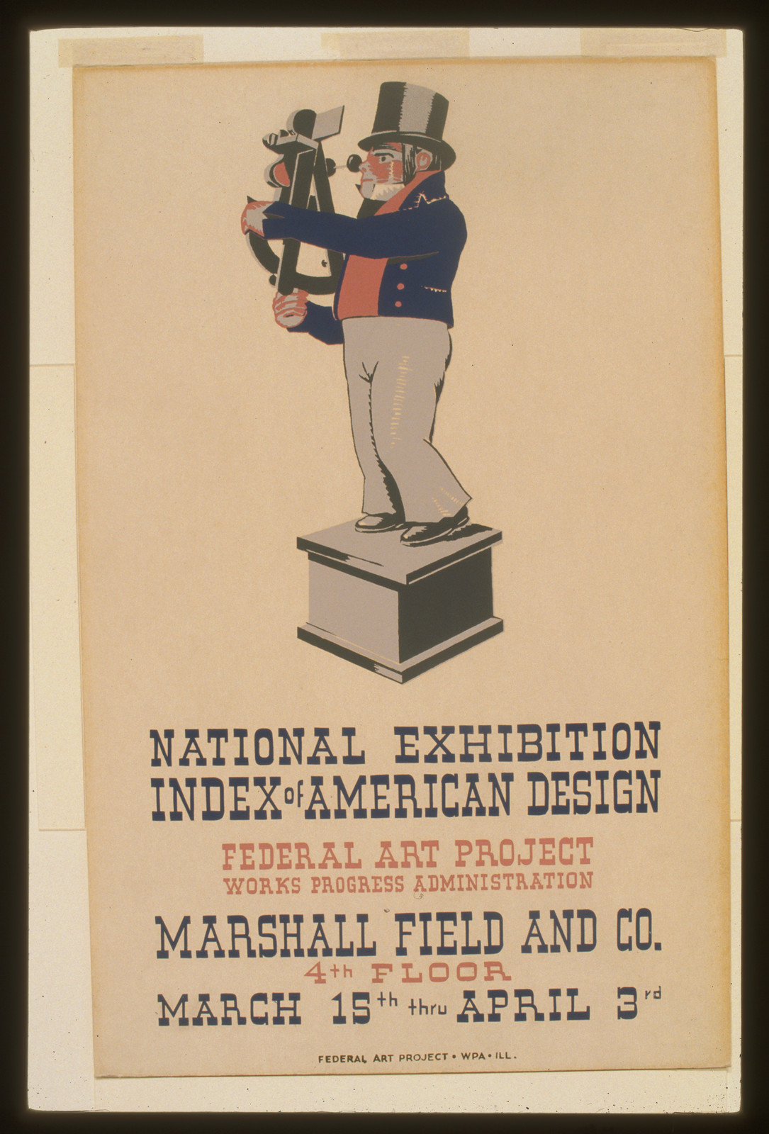 National exhibition Index of American Design, 1936 — vintage poster