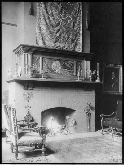 Studio in house of Edward Lind Morse, R St., Washington, D.C.