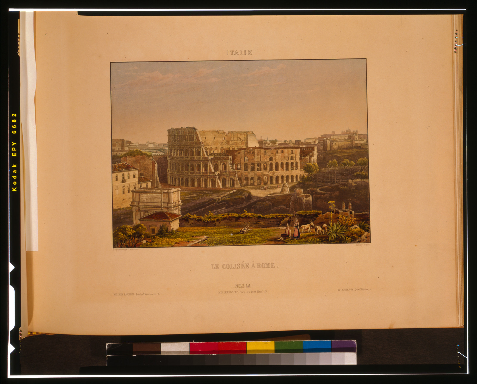 Le colisée à Rome / daguérreotype, Lerebours ; Himely sculps., 1842 — historic print