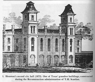 Houston's second city hall, 1872