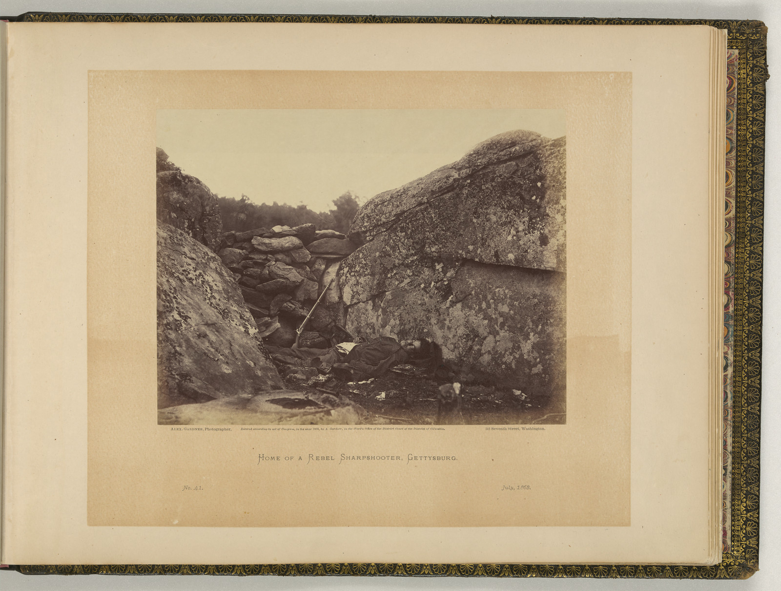 Home of a Rebel Sharpshooter, Gettysburg — historic image