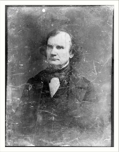 [James M. Mason, three-quarter length portrait, facing left]