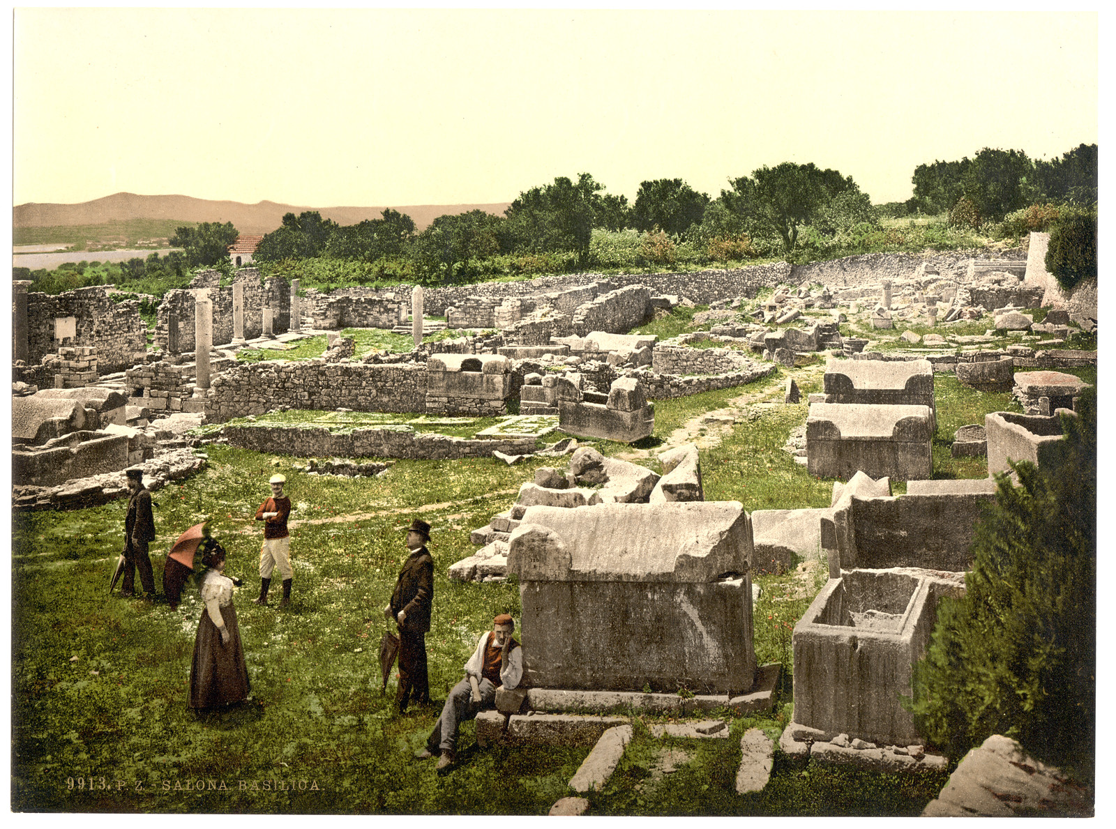 Salona basilica Dalmatia Austro-Hungary, [between ca. 1890 and ca. 1900]. — historic print