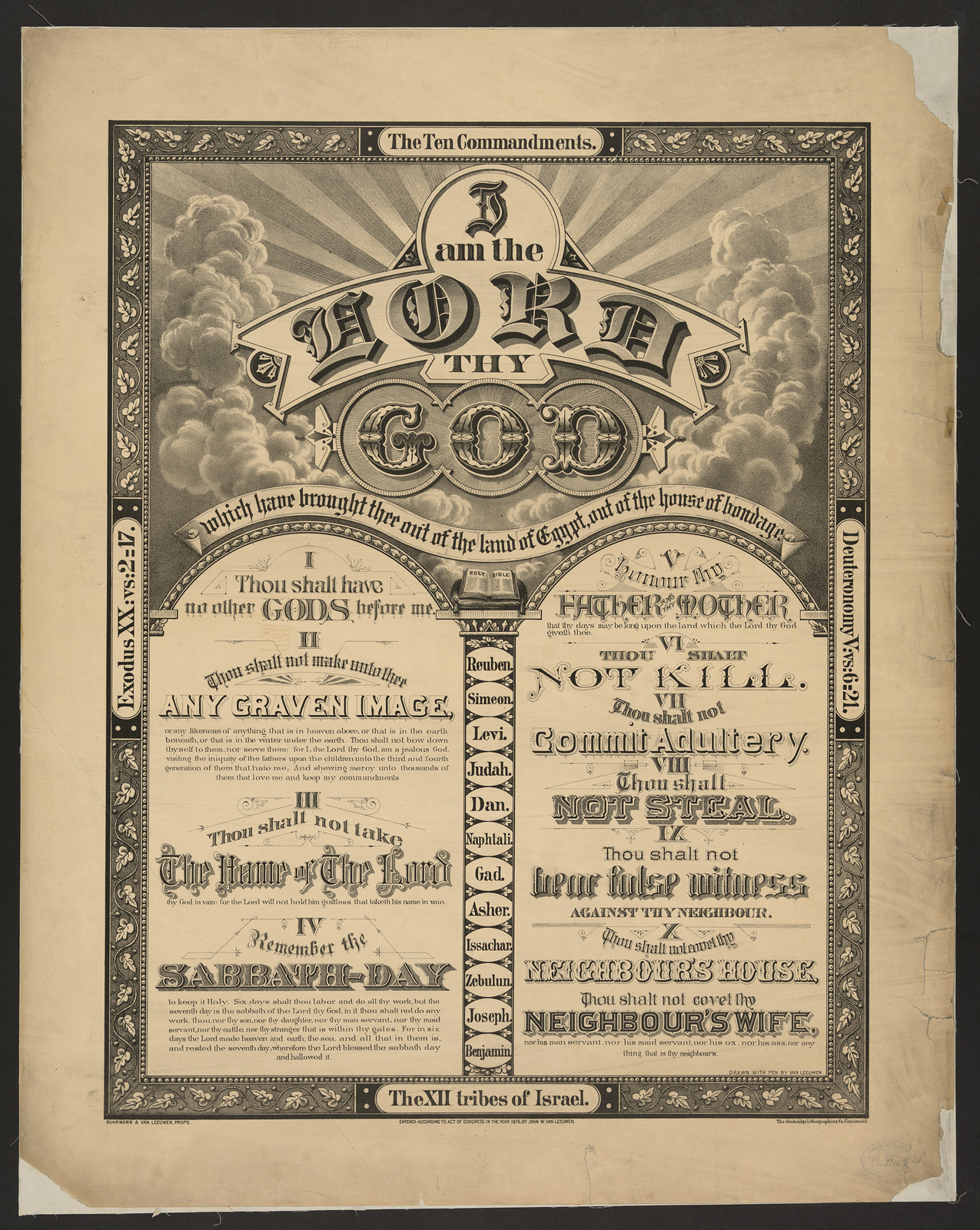 I am the Lord thy God: The Ten Commandments — historic image
