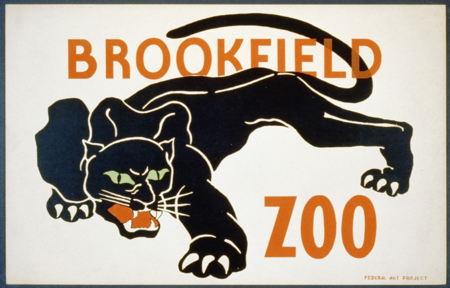 Brookfield Zoo, 1936 — vintage poster