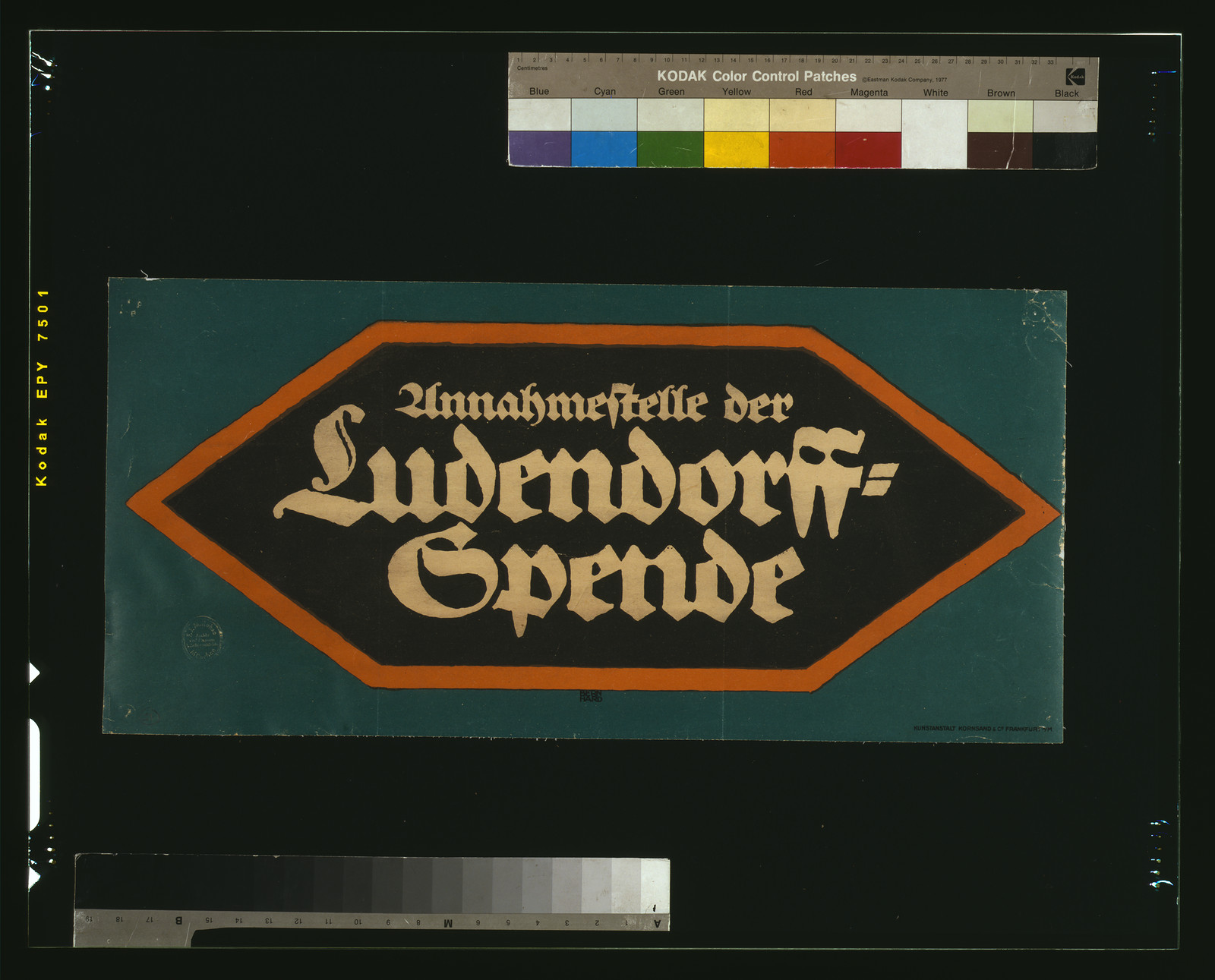 Annahmestelle der Ludendorff-Spende / Bernhard., 1915 — vintage poster