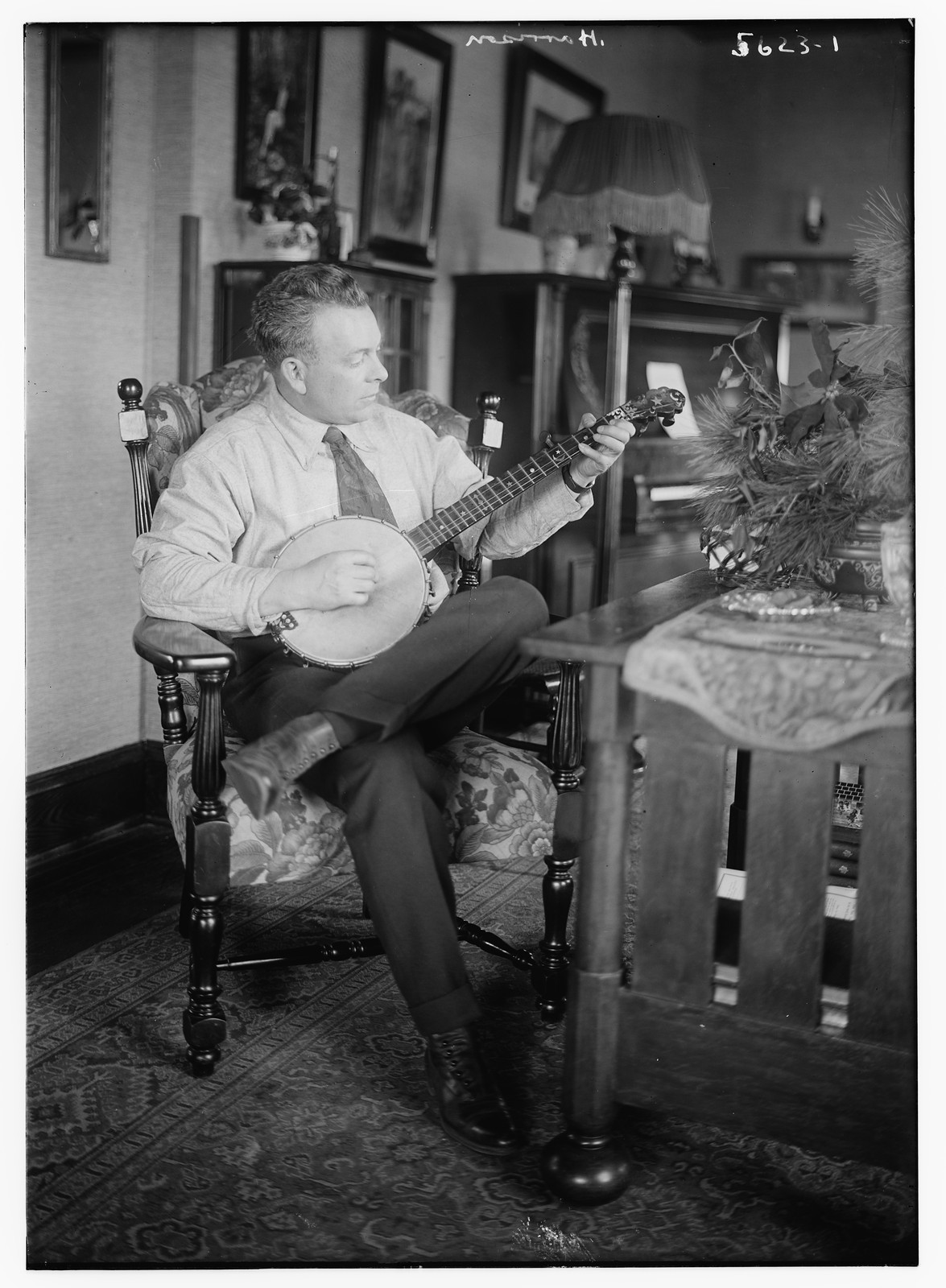 Harrison (w. banjo), n/a — historic photograph