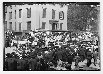 Labor Day Parade, float of Women's Trade Union League, New York