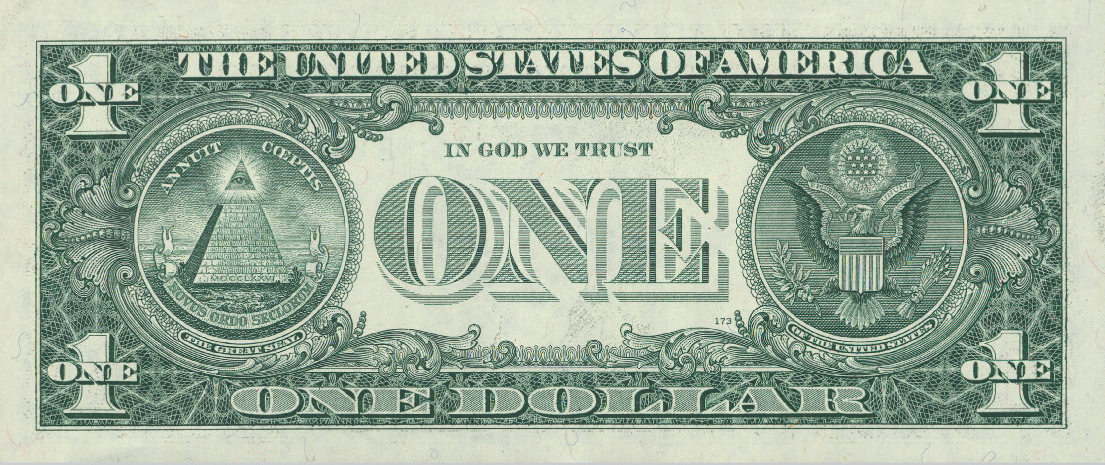 US One Dollar Bill — historic image