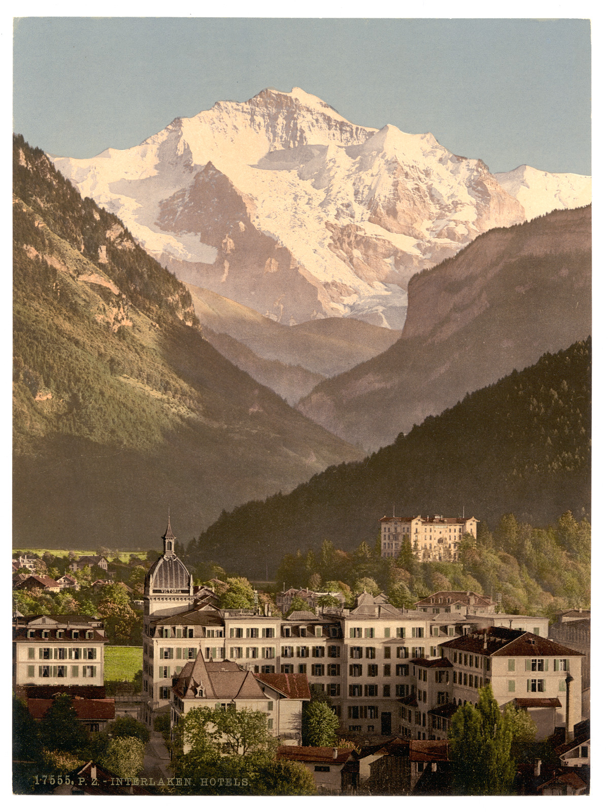 Interlaken hotels Bernese Oberland Switzerland, [between ca. 1890 and ca. 1900]. — historic print