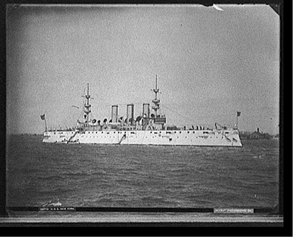 U.S.S. New York, [between 1893 and 1901] — historic photograph
