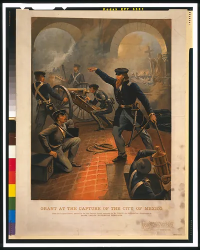 Grant at the capture of the city of Mexico / E. Leutze.