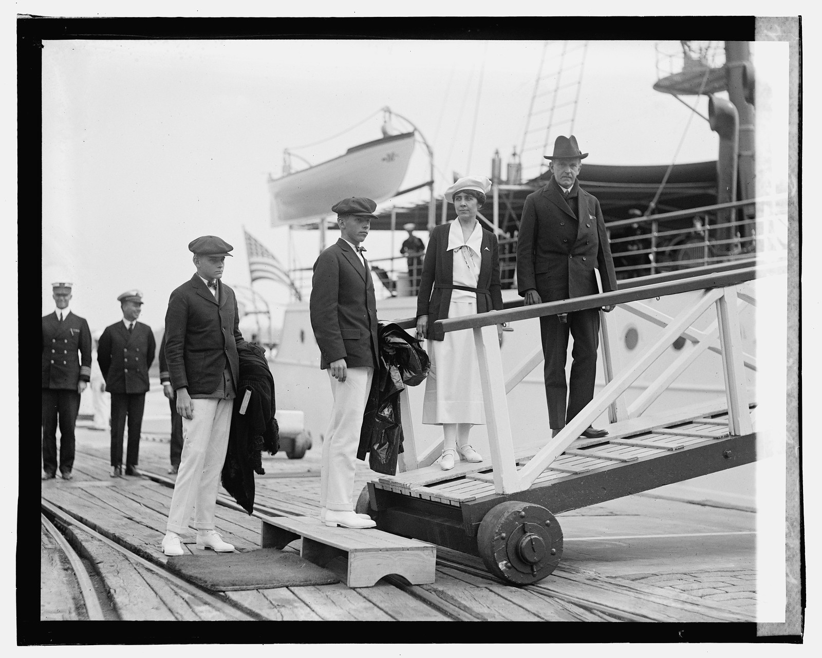 Coolidge on Mayflower, 9/15/23, [19]23 September 15. — historic photograph