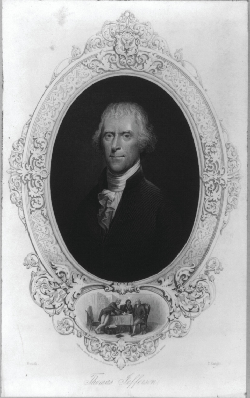 Thomas Jefferson, [no date recorded on caption card] — antique engraving