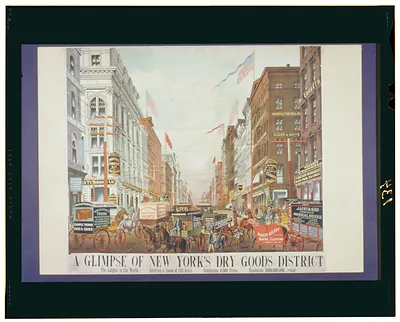 A glimpse of New York's dry goods district