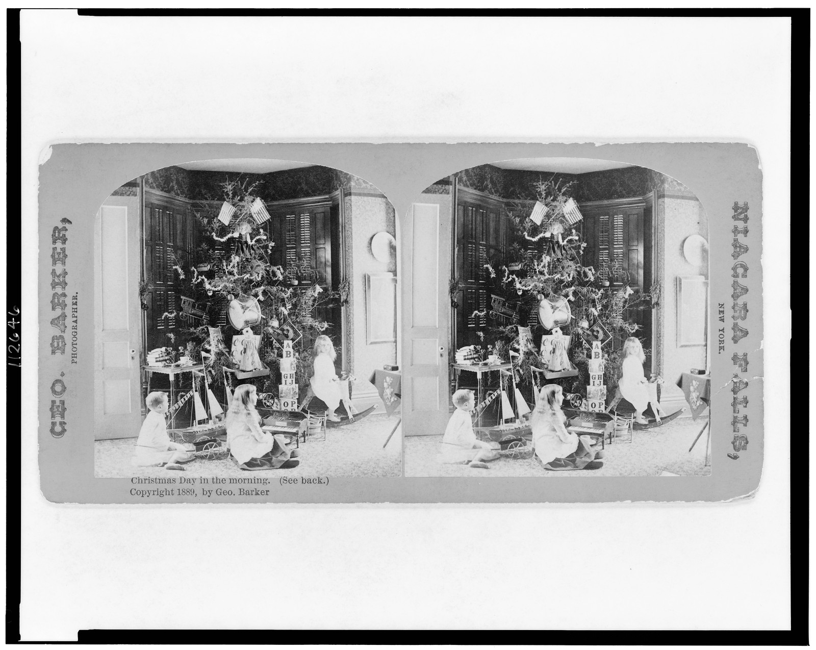 Christmas day in the morning, Niagara Falls, N.Y. : Geo. Barker, c1889. — historic photograph
