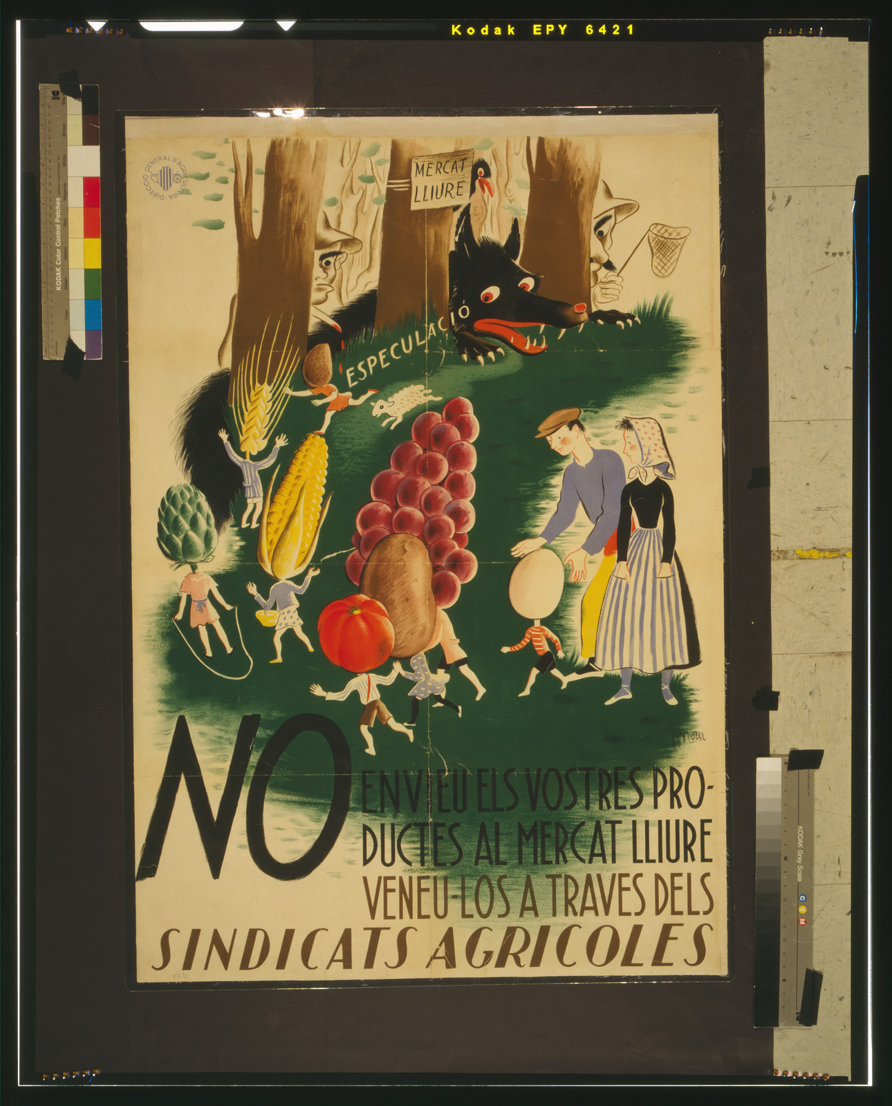 No envieu els vostres productes ..., [Spain] : Dirección General d'Agricultura, [between 1936 and 1939] — vintage poster