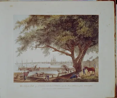 The City and Port of Philadelphia, on the River Delaware from Kensington