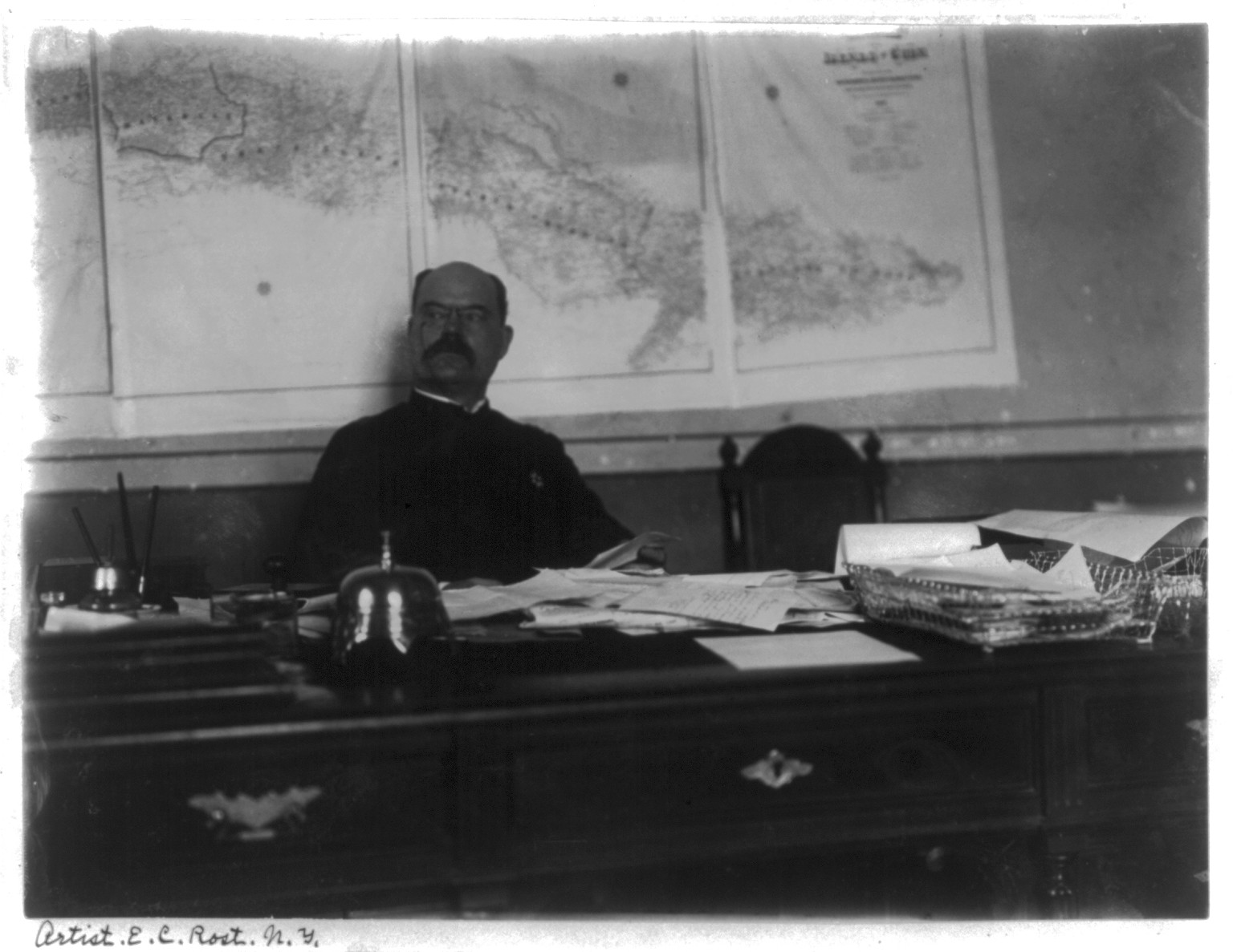 [Col. Bliss, Custom Collector, Havana] — historic photograph