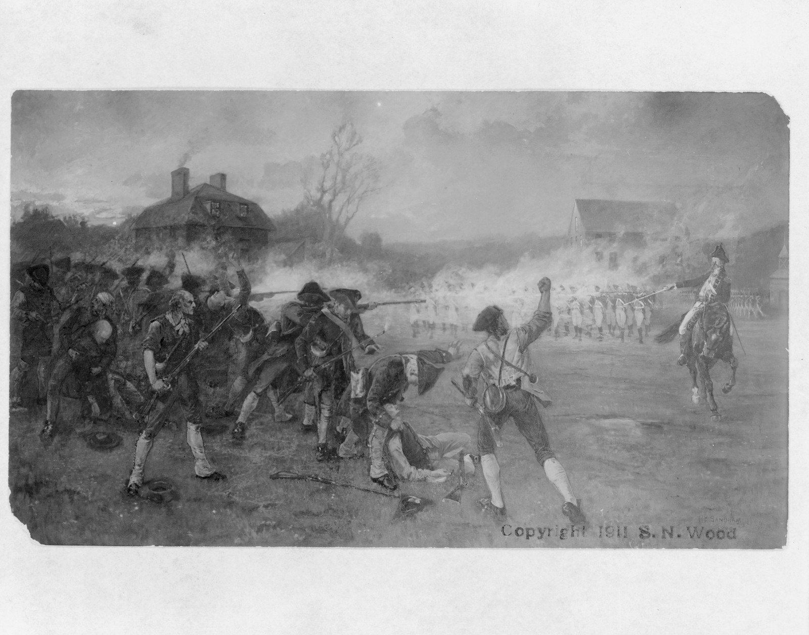 The dawn of liberty- Lexington- 1775 Hy Sandham — historic image