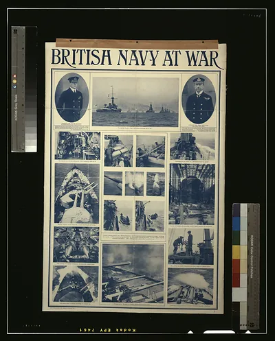British navy at war / Geo. Pulman & Sons, Ltd., Thayer St., London, W.1.
