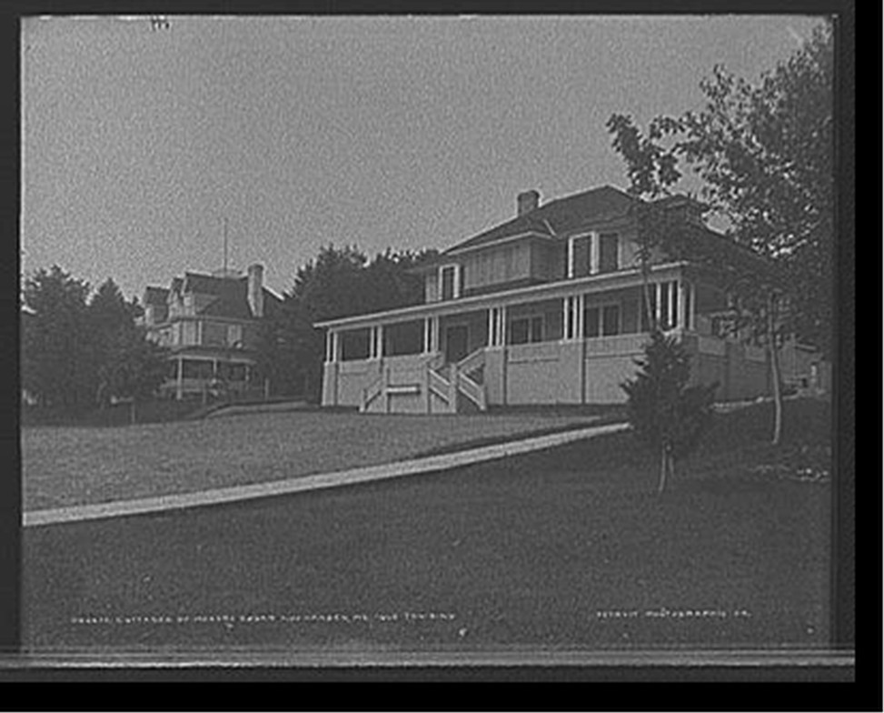 Cottages of Messrs. Edgar and Hansen, We-que-ton-sing, [between 1900 and 1905] — historic photograph