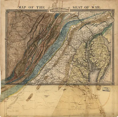 Civil War Map MD DC DE PA
