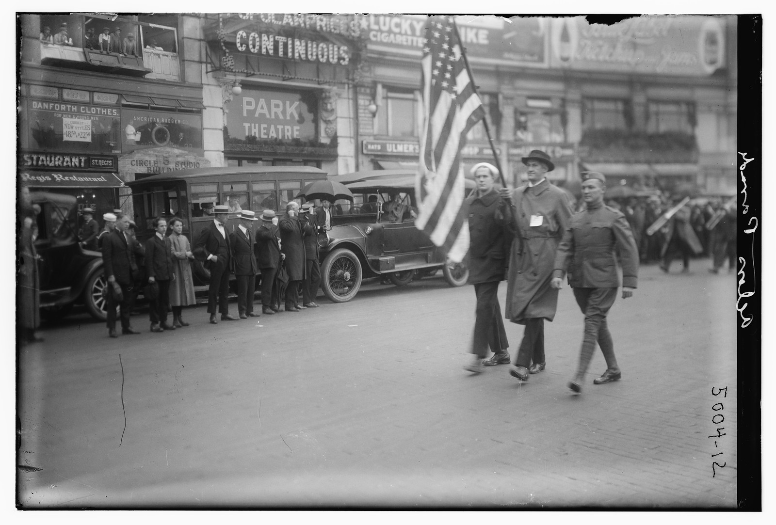 Actors parade, n/a — historic photograph
