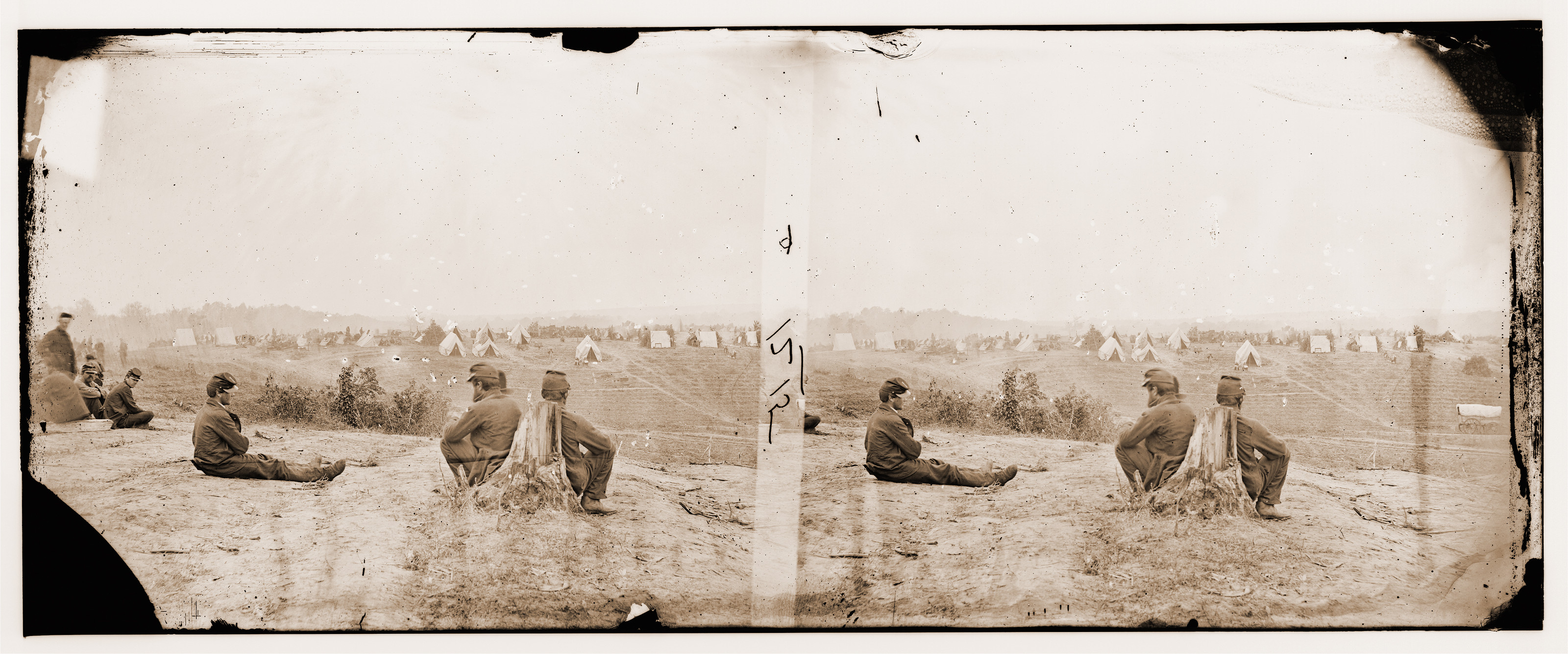 Cumberland Landing Virginia. Federal encampment on the Pamunkey, 1862 — historic photograph