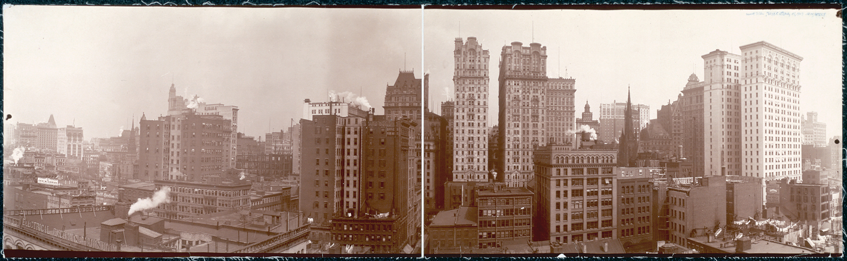 New York Westside Downtown, 1907, 1907 — historic image