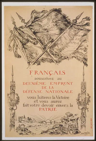 Franccedilais souscrivez au deuxieacuteme Emprunt de la Deacutefense Nationale