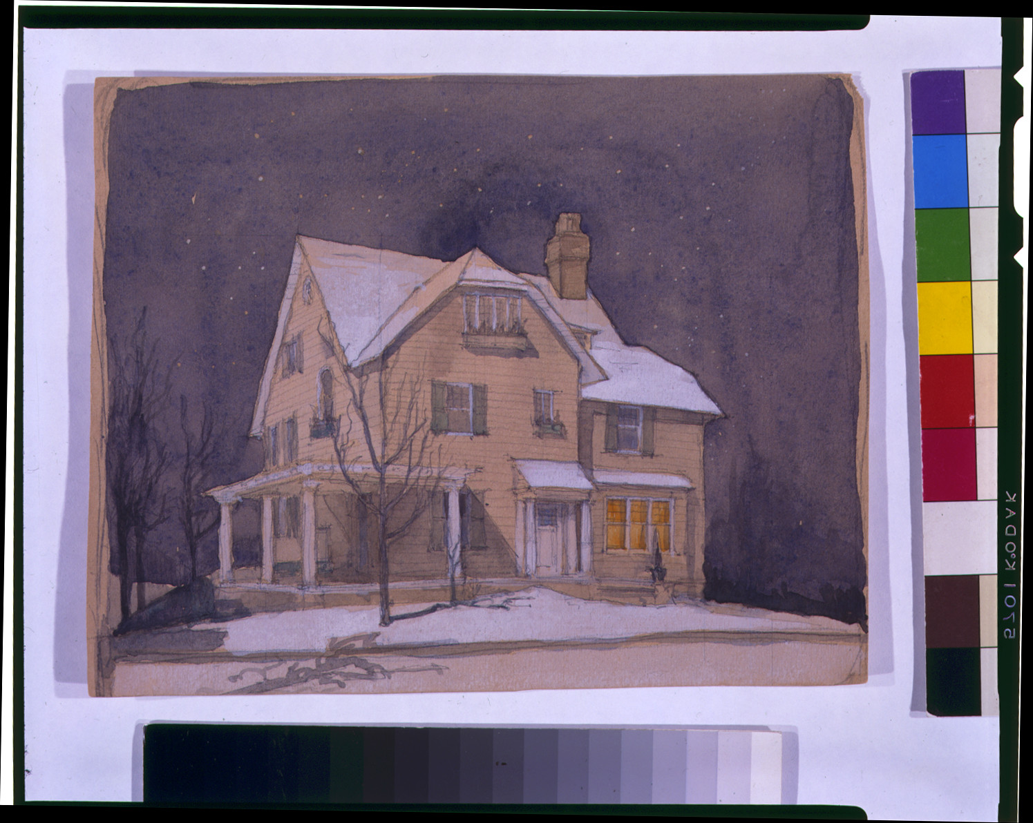 Architectural drawing for a house for Misses McEwen, 3324 Newark Street, N.W., Cleveland Park, Washington, D.C., and Engineering (ADE) Drawings" (http://www.loc.gov/rr/print/res/103_ade.html)." — historic photograph