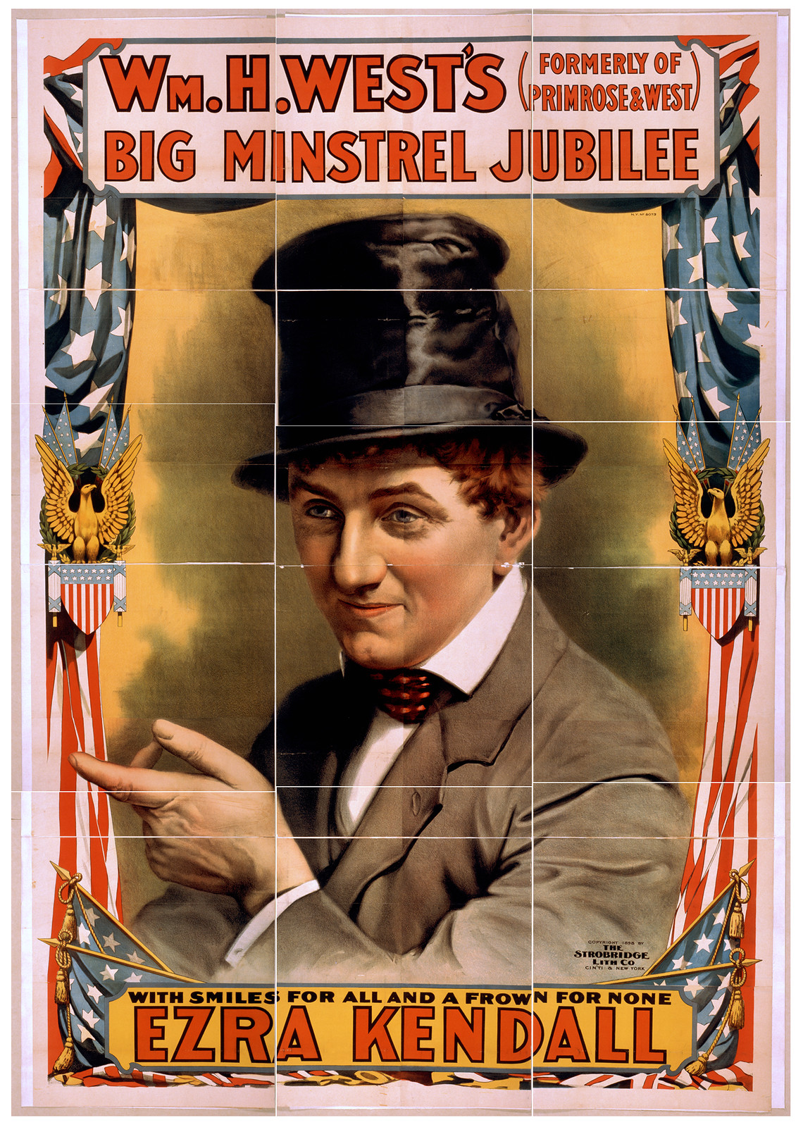 Wm. H. Wests Big Minstrel Jubilee (formerly of Primrose & West)., 1898 — vintage poster