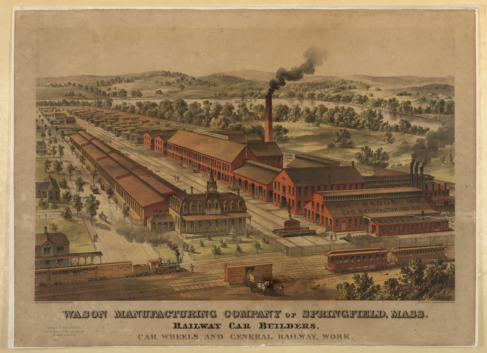 Wason Manufacturing Company of Springfield, Mass. Railway Car Builders — historic image