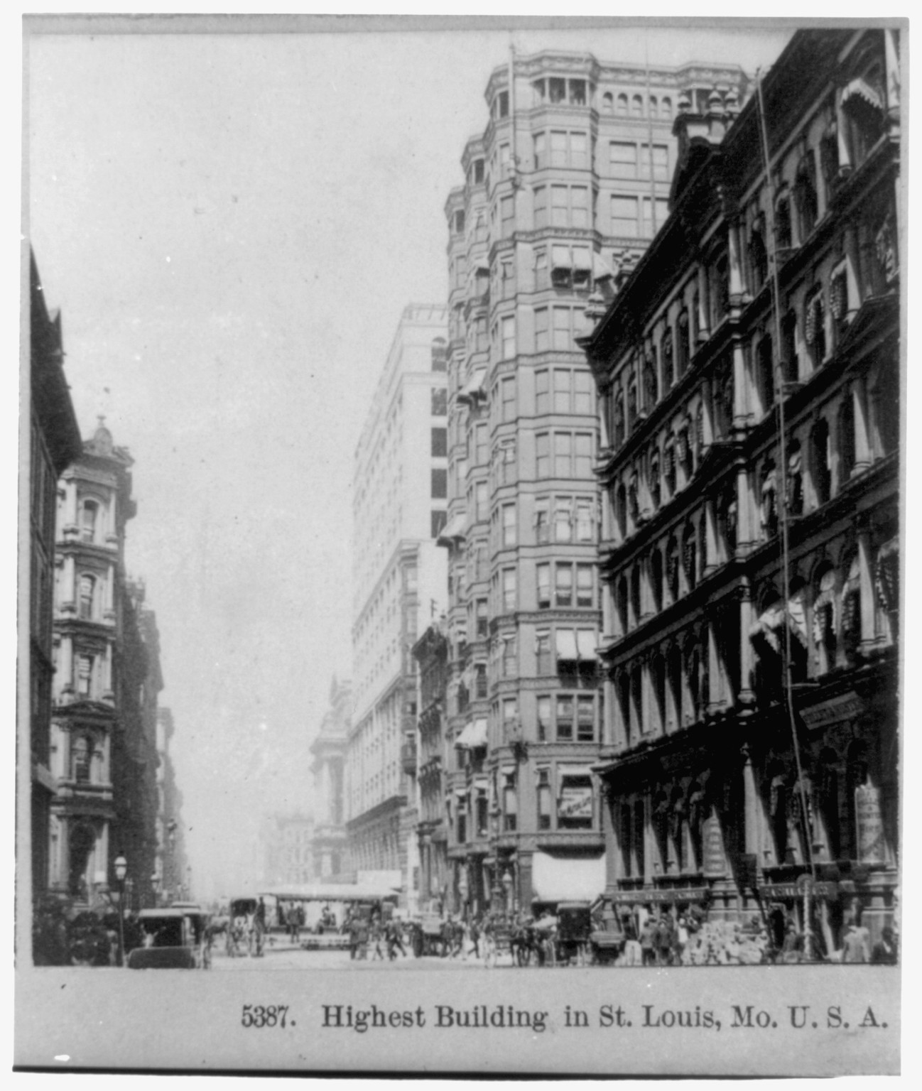 Highest building in St. Louis, Mo., 1890 — historic photograph