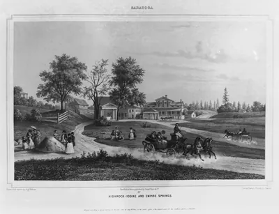 Saratoga. Highrock-iodine and empire springs