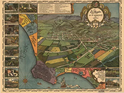 CA Los Angeles 1871 MAP